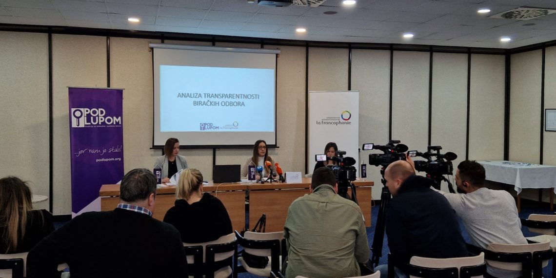 Koalicija “Pod lupom” predstavila rezultate istraživanja transparentnosti rada biračkih odbora
