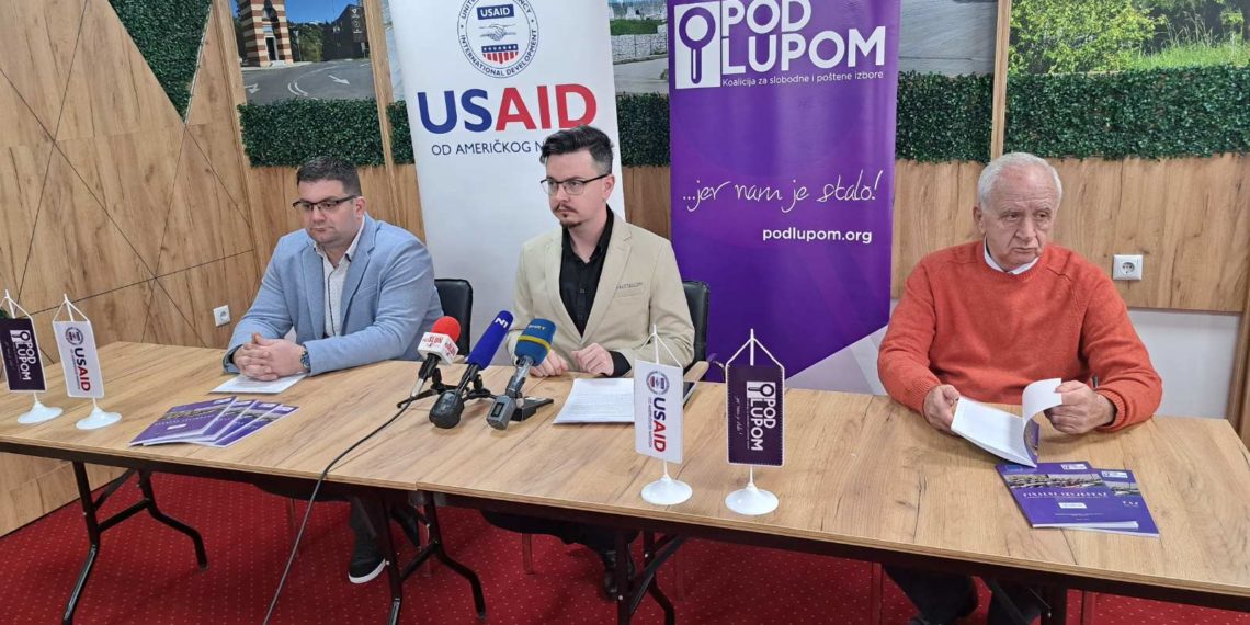 The Coalition “Pod lupom”: The list of Polling Station Committee Members was not properly displayed on every third polling station
